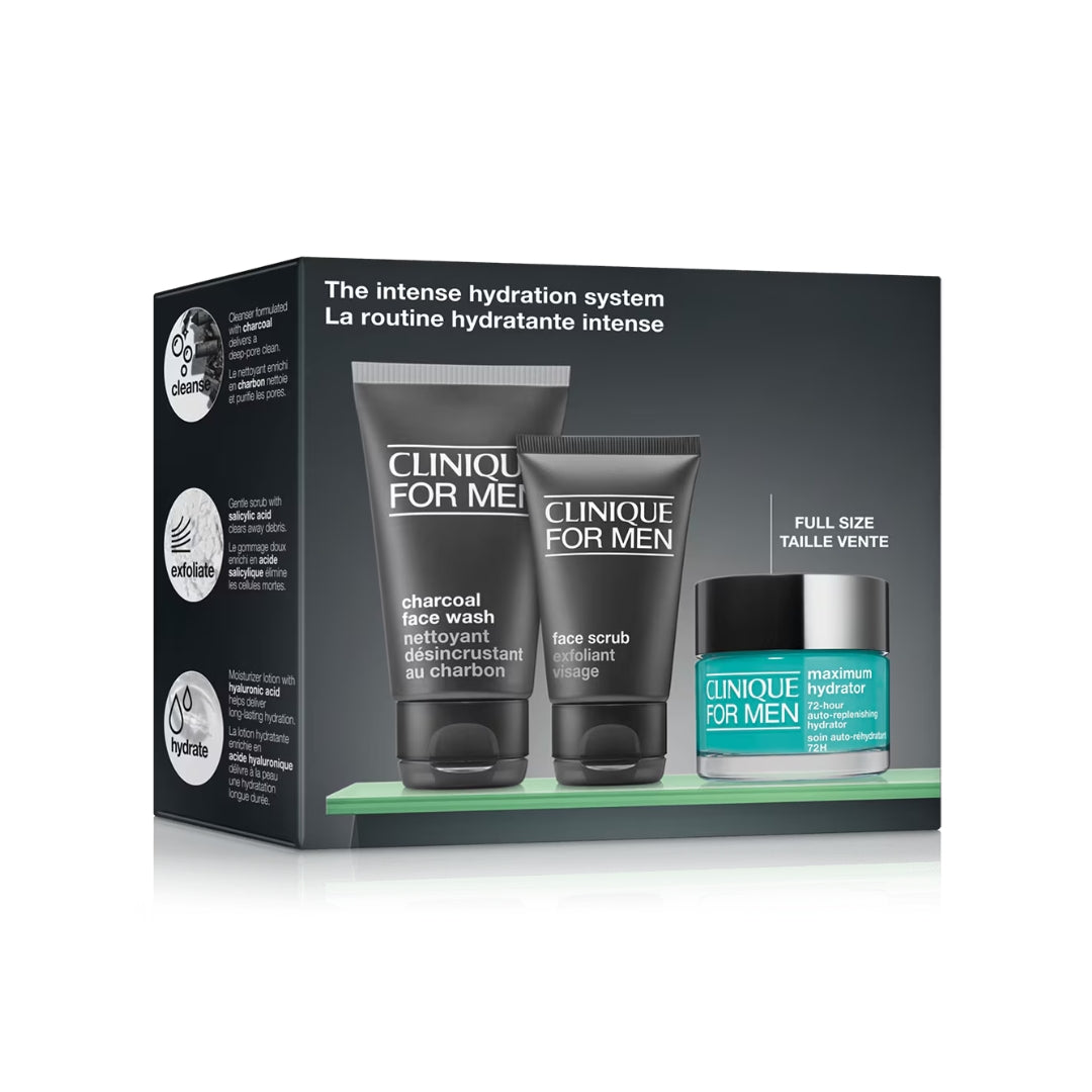 Clinique For Men: The Intense Hydration System Skincare Set