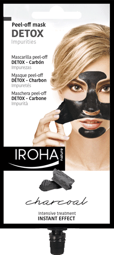 Charcoal Peel-Off Mask- Detox - Black mask.