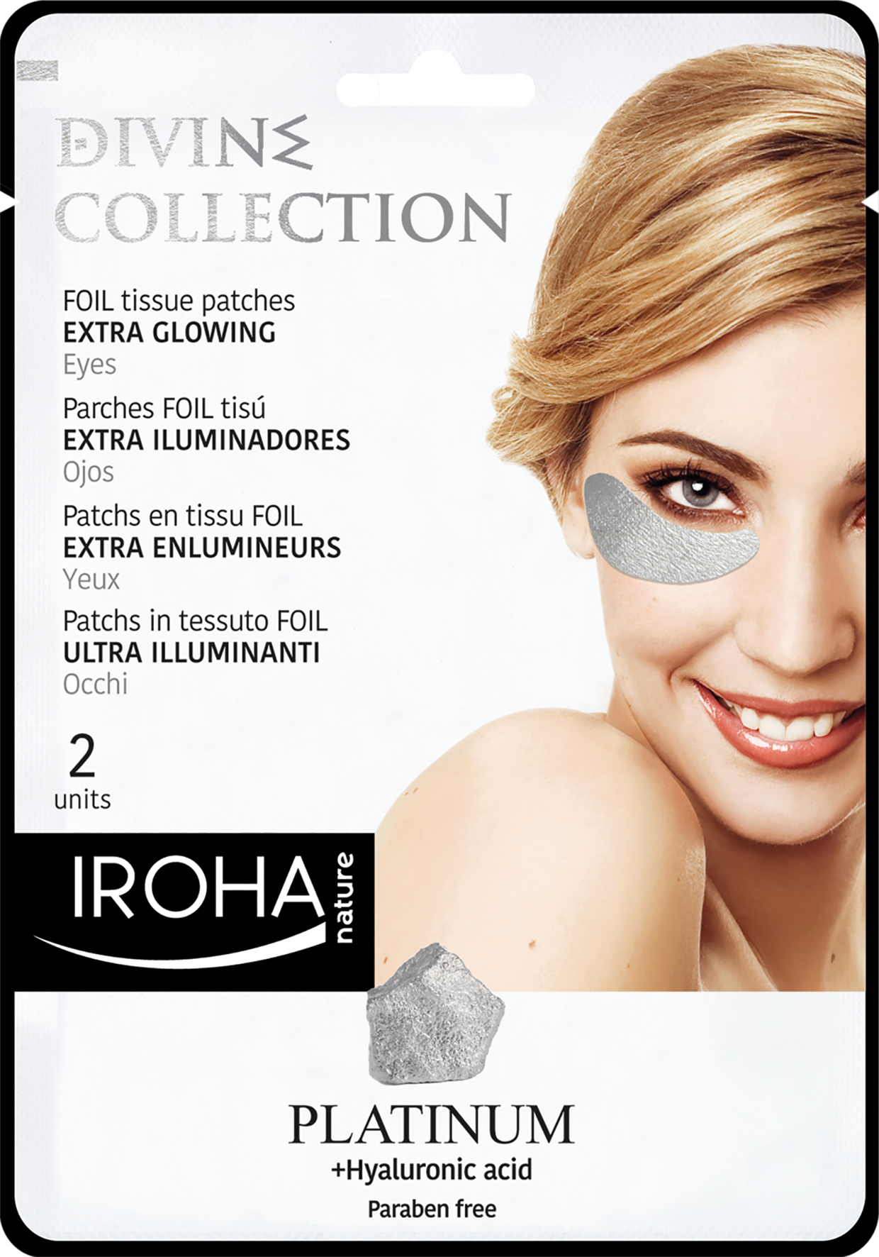 Extra Glowing Foil Sheet Eye Patches - PLATINUM.