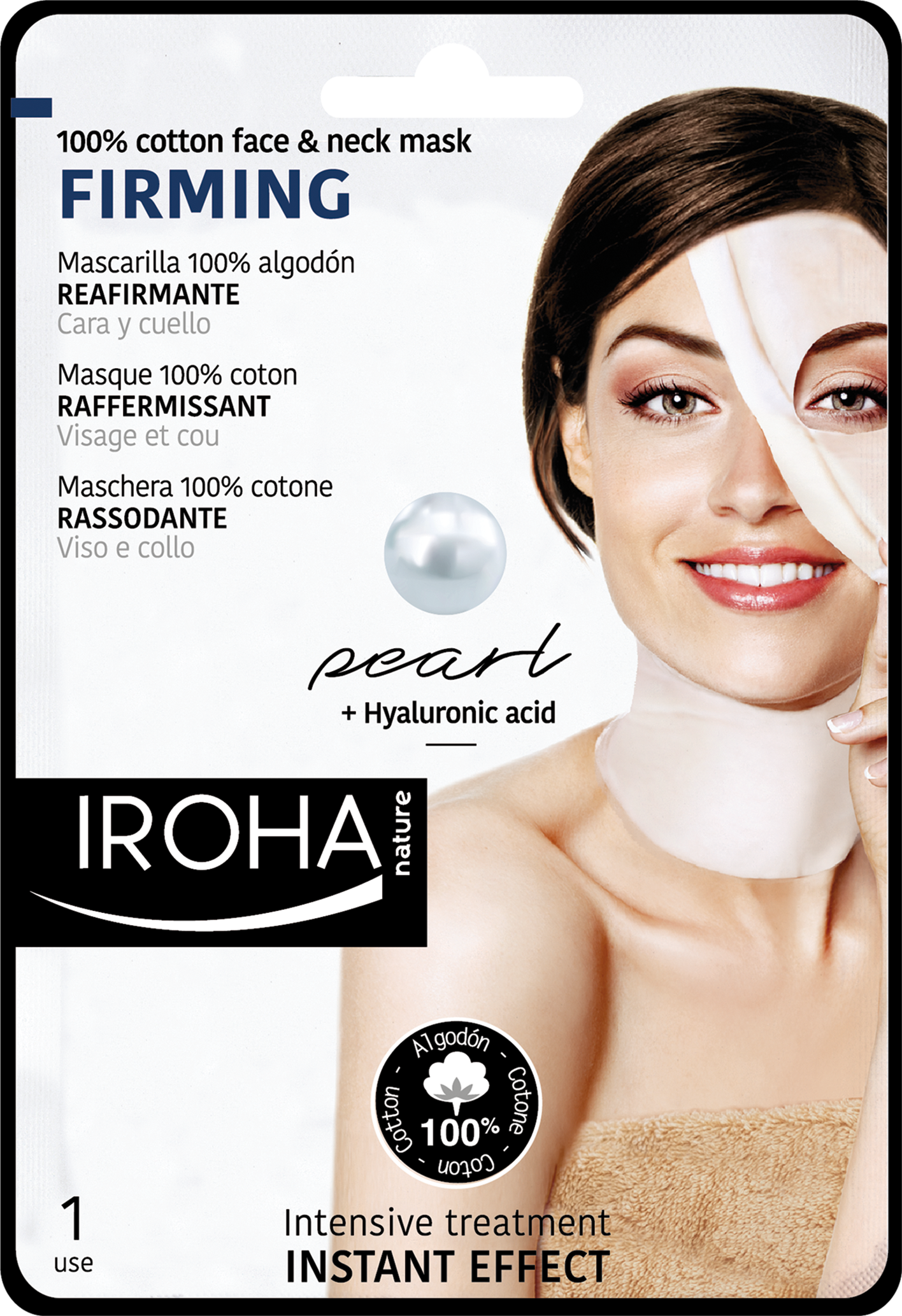 FIRMING FACE&NECK Sheet Mask - Pearl.