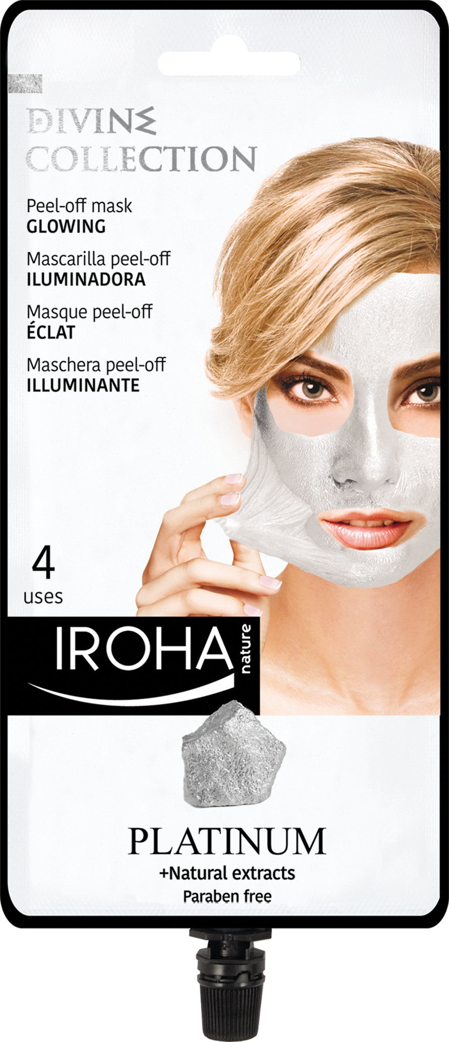 Glowing Peel-Off Mask with PLATINUM.