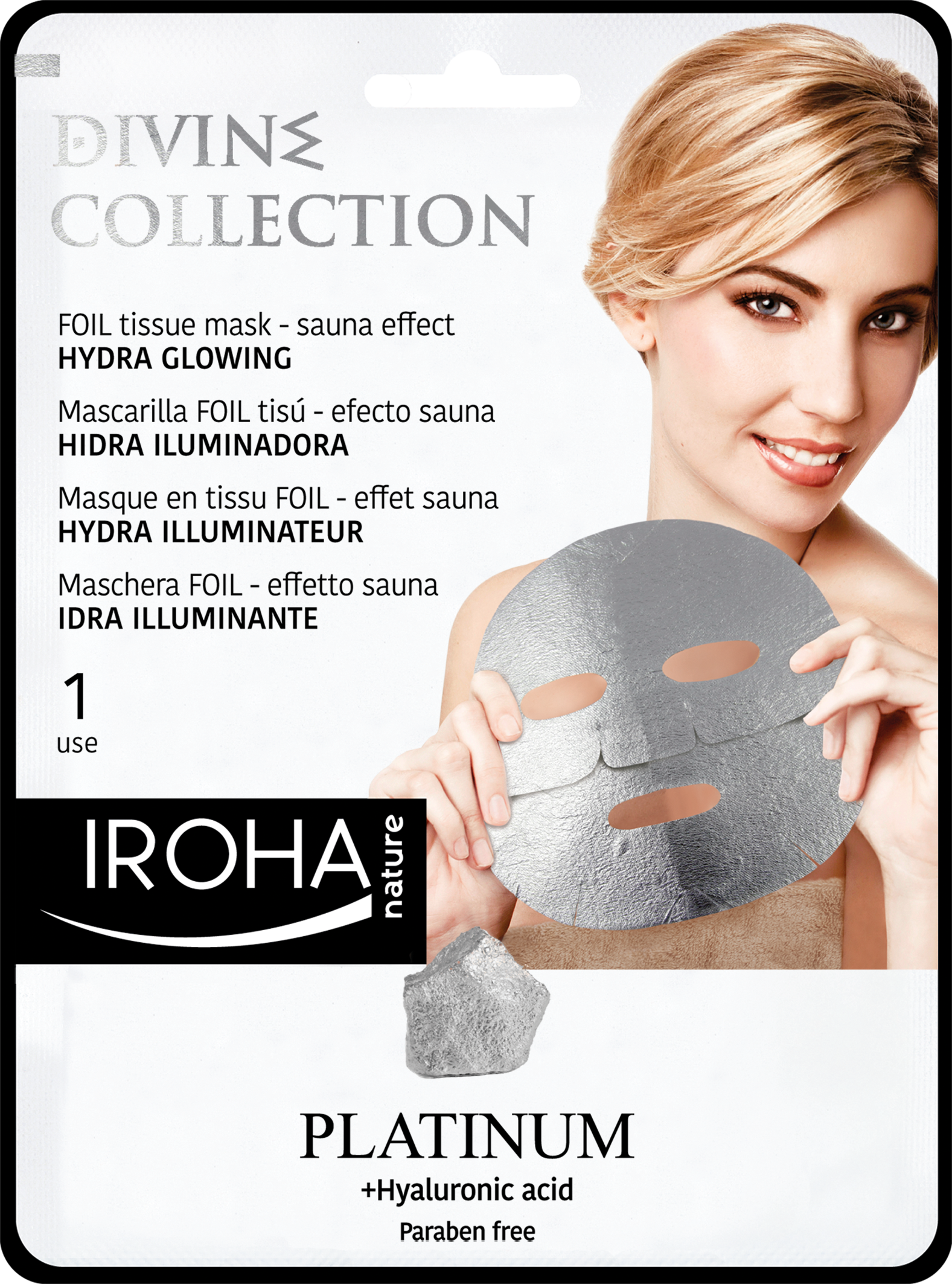 Hydra Glowing FOIL sheet Mask - PLATINUM.