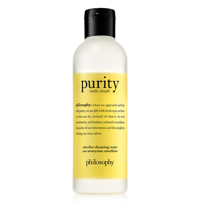 Purity Made Simple Micellar Cleansing Water.