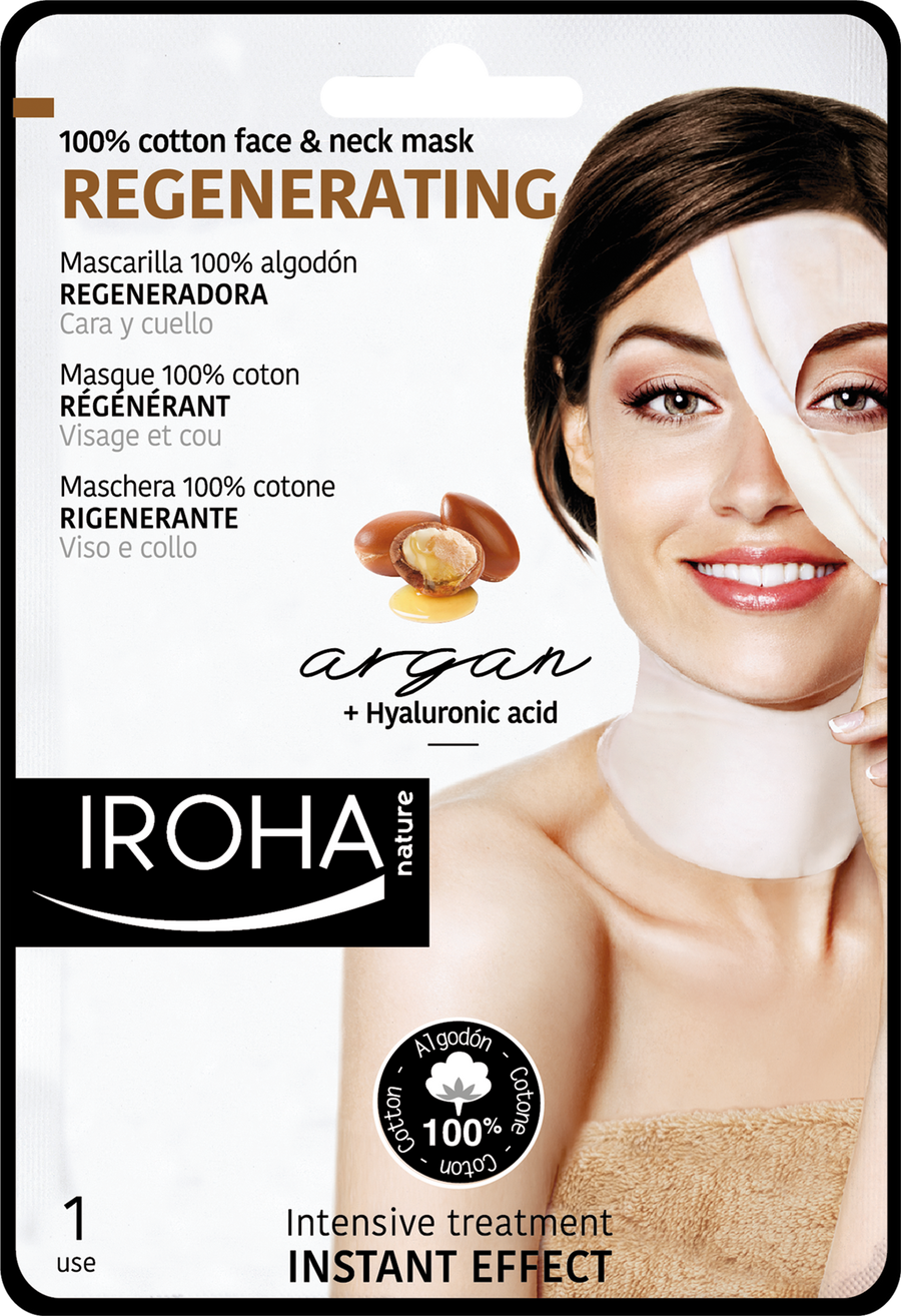 REGENERATING FACE & NECK Sheet Mask - Argan.