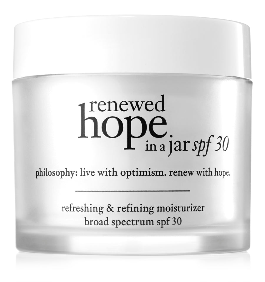 Renewed Hope in a Jar spf 30 Face Moisturizer.